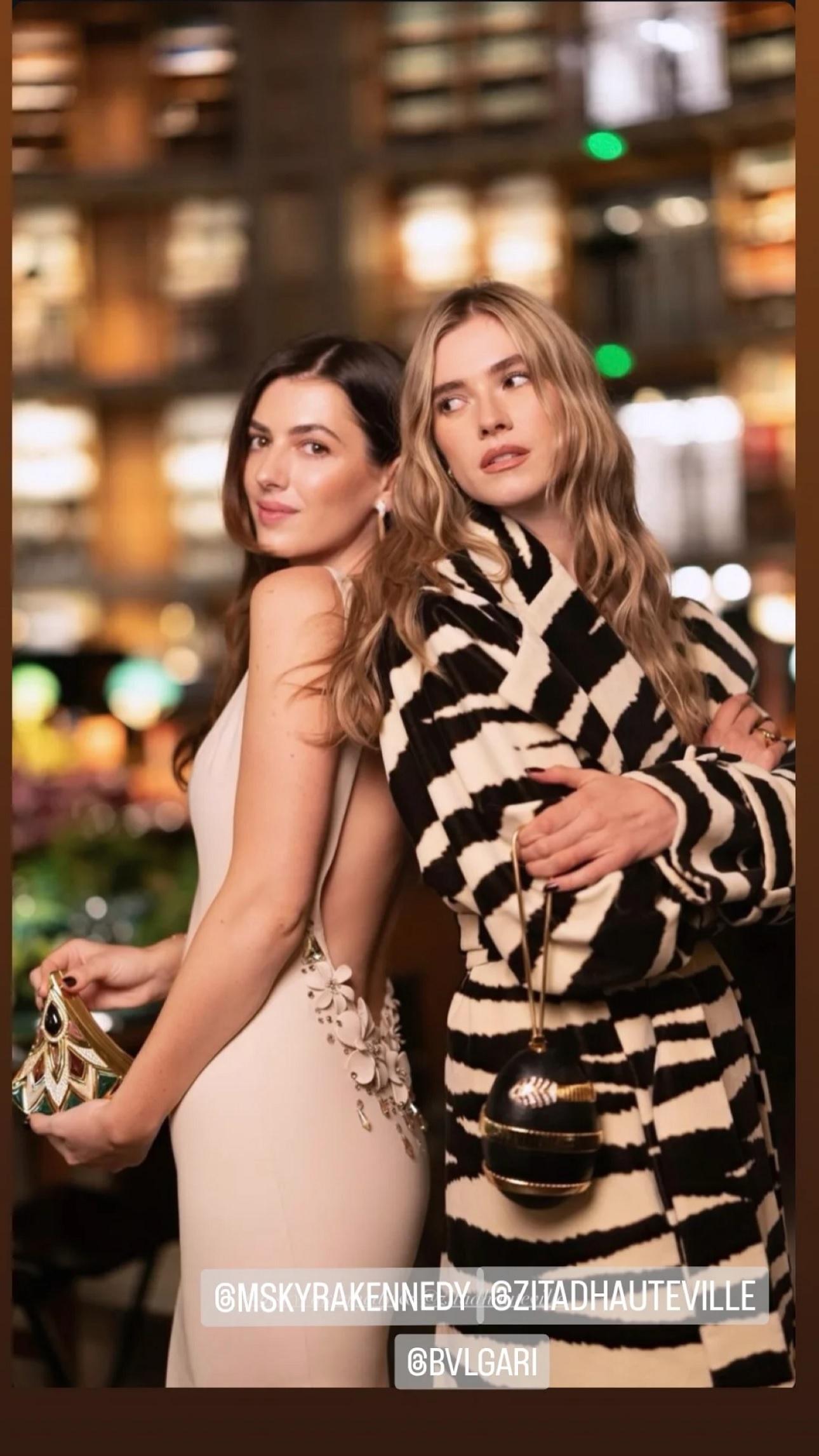 Kyra Le Moyne Kennedy και Zita D'hauteville/Φωτογραφία Instagram/@marykatrantzou