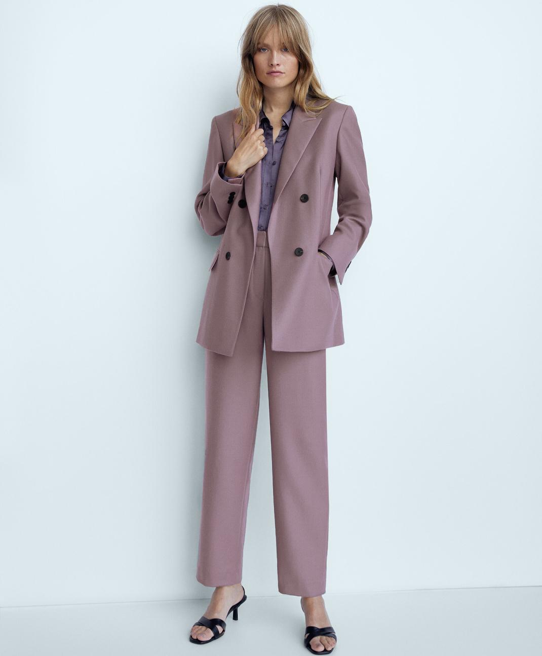 λιλά παντελόνι από τα Massimo Dutti