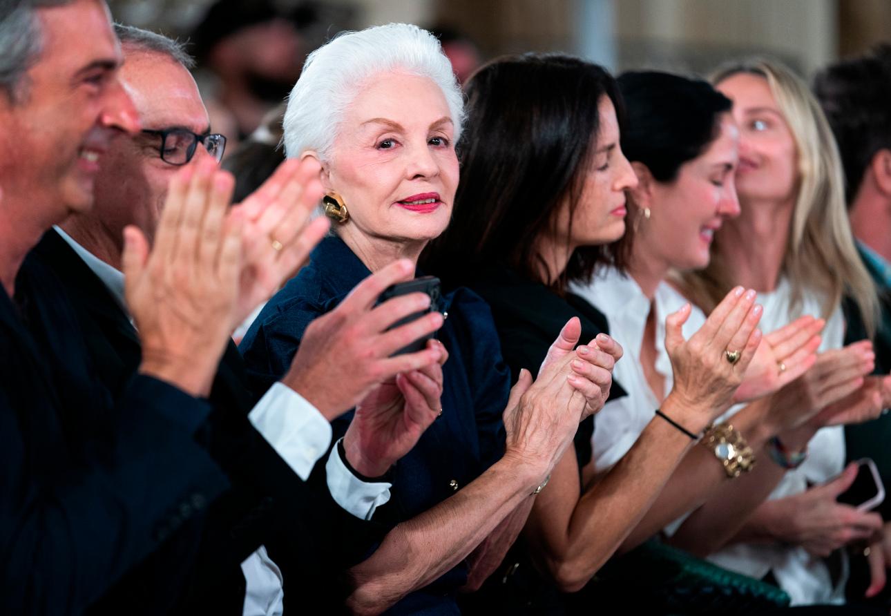 Η Carolina Herrera σε επίδειξη μόδας/Φωτογραφία: AP Photo