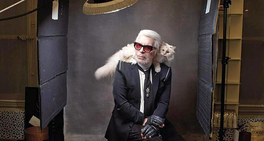 O Karl Lagerfeld με την γάτα του, Choupette/Φωτογραφία: Instagram/choupettesdiary
