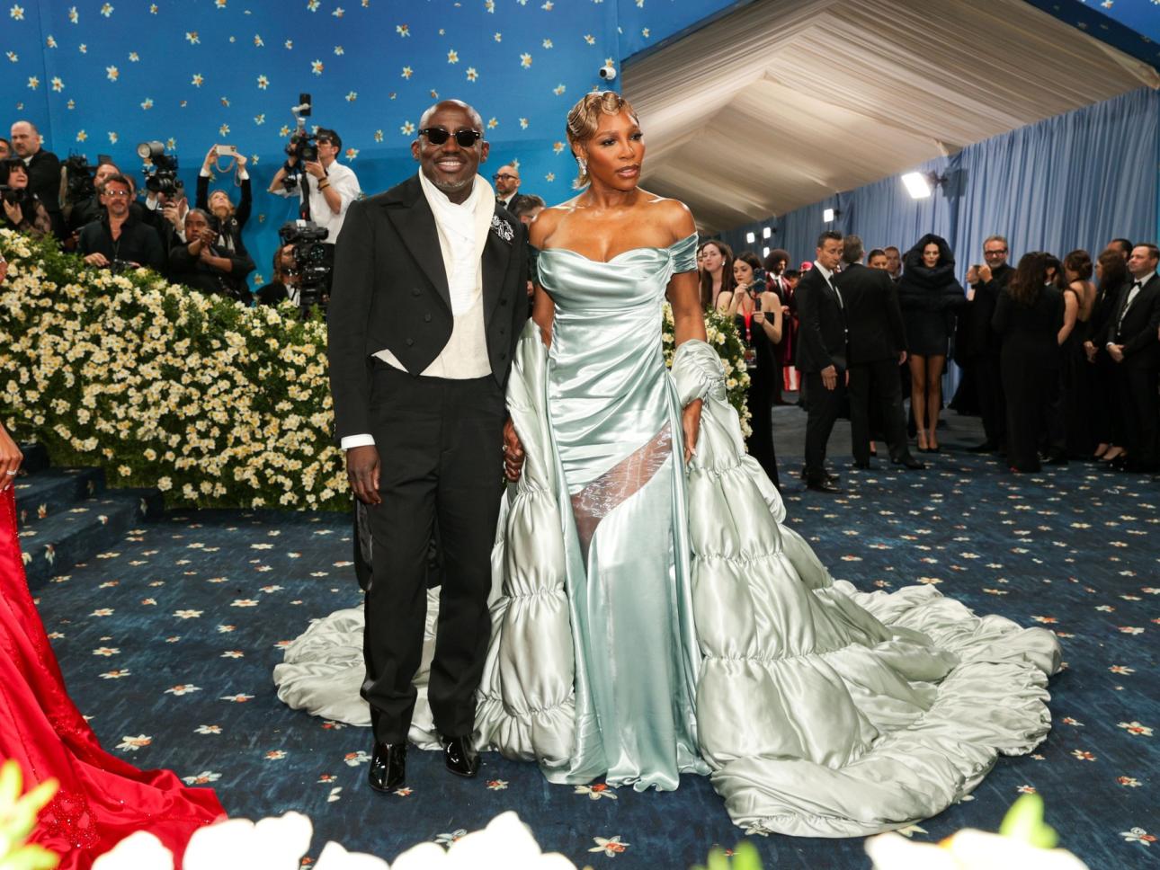 Ο Edward Enninful και η Serena Williams παρευρίσκονται στο φετινό Met Gala στη Νέα Υόρκη/Φωτογραφία: Profimedia