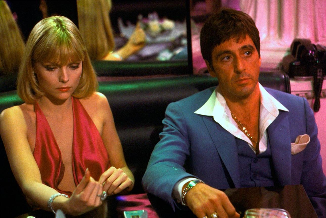 Η Μισέλ Φάιφερ με τον Αλ Πατσίνο στην ταινία «ο Σημαδεμένος»/Φωτογραφία: Profimedia