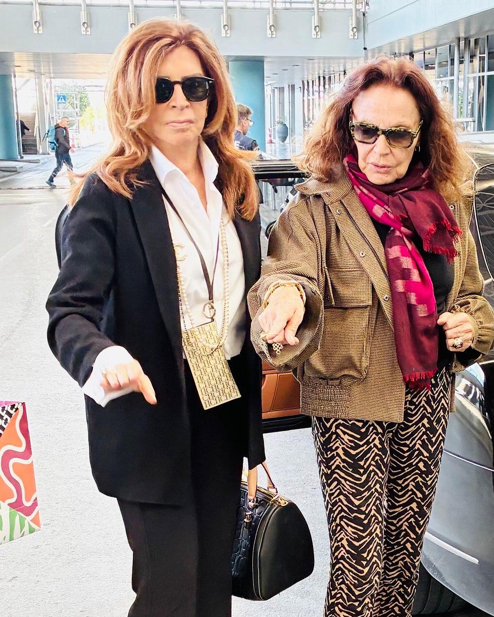 Μιμή Ντενίση, Diane von Fürstenberg/ Φωτογραφία: Instagram/ @mimi_denissi