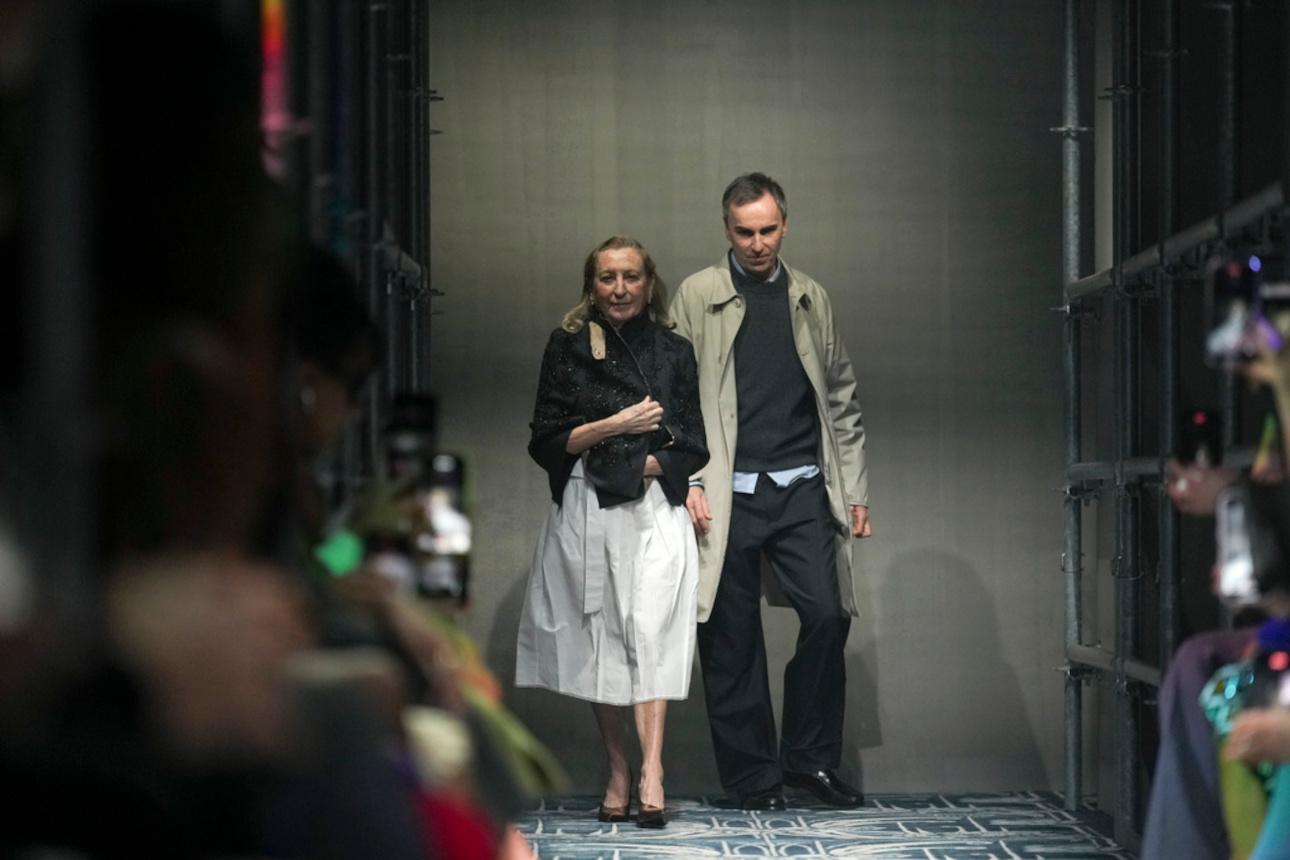 Miuccia Prada και Raf Simons/AP Photo