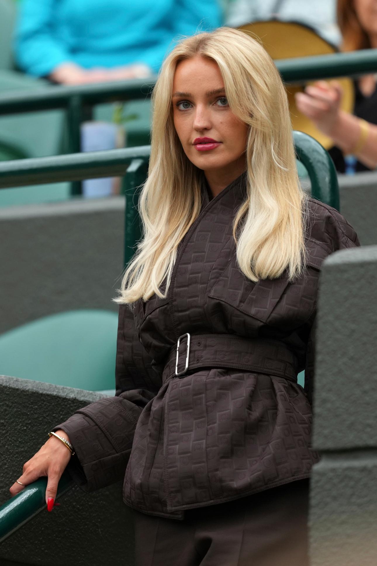 Η Morgan Riddle στις κερκίδες του Wimbledon/ Φωτογραφία: AP
