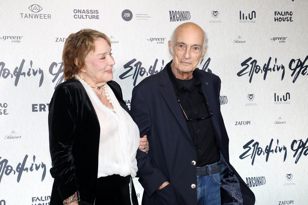 Η Μπέττυ Αρβανίτη με τον σύζυγό της, Βασίλη Πουλαντζά/ Φωτογραφία: NDP Photo Agency