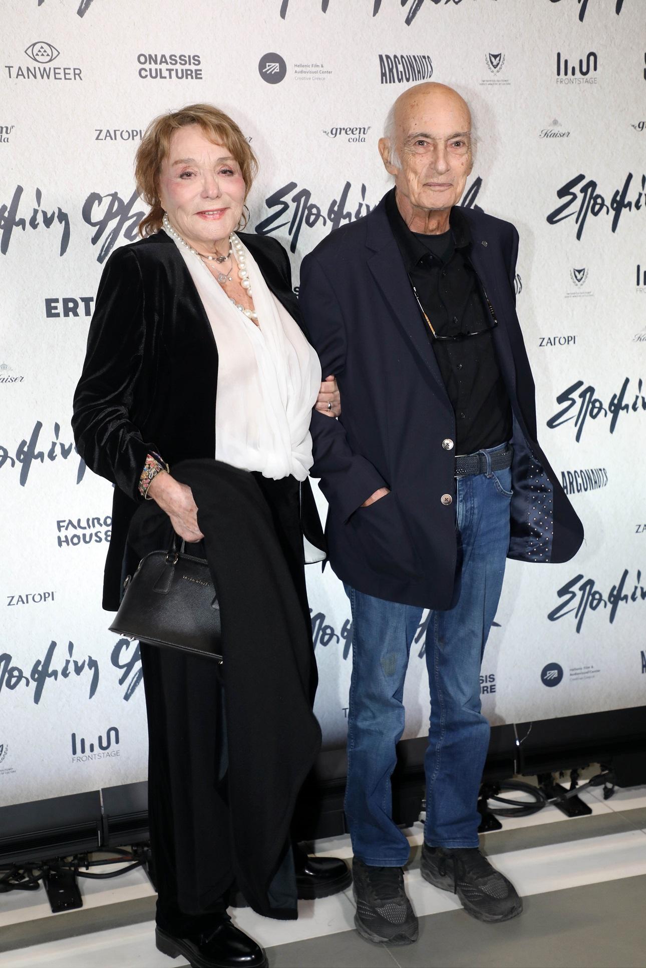 Η Μπέττυ Αρβανίτη με τον σύζυγό της, Βασίλη Πουλαντζά/ Φωτογραφία: NDP Photo Agency