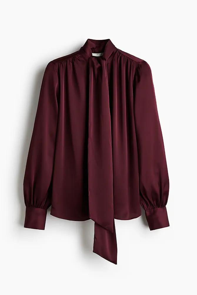 Μπορντό μπλούζα από τα H&M