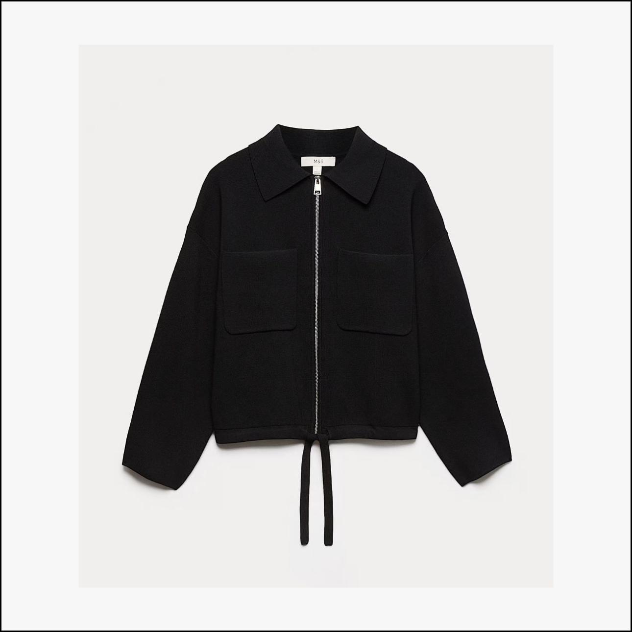 Πλεκτό μπουφάν, €59,99, Marks&amp;Spencer, marksandspencer.com