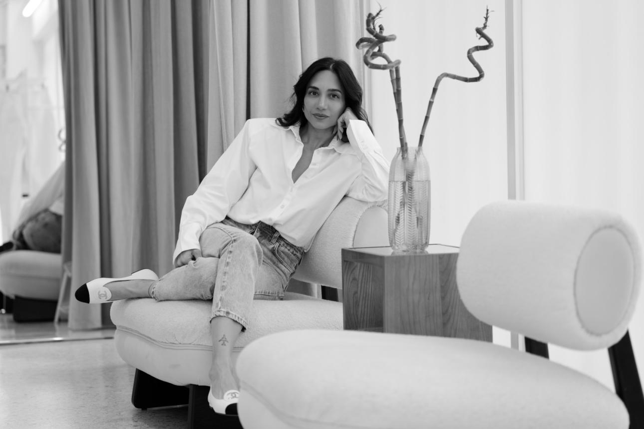  Η σχεδιάστρια Νάντια Ράπτη/Φωτογραφία: Παναγιώτης Μάλλιαρης για το Bovary.gr 