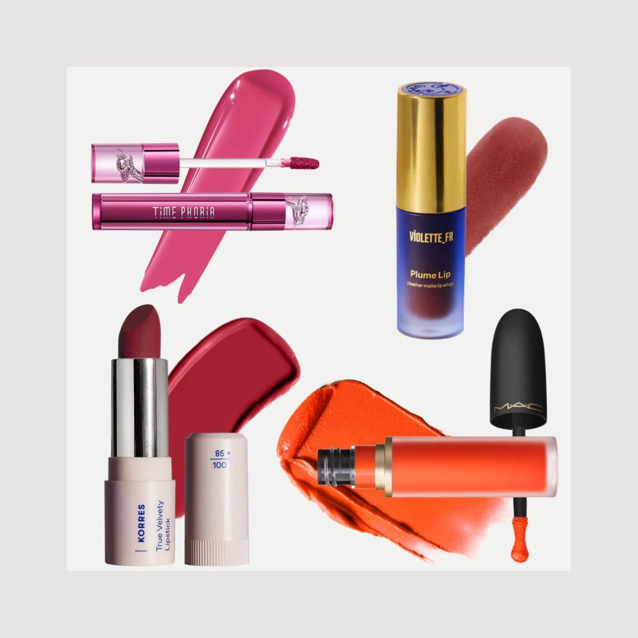 Από πάνω αριστερά: Timephoria, Violette_Fr, MAC, Korres 