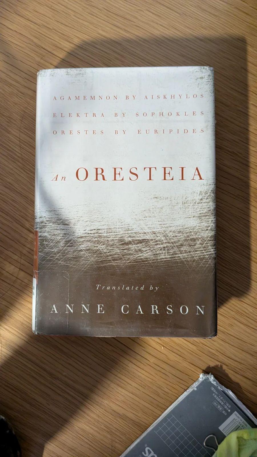 «An Oresteia», σε μετάφραση της Αν Κάρσον/ Φωτογραφία: Walkerzone.com