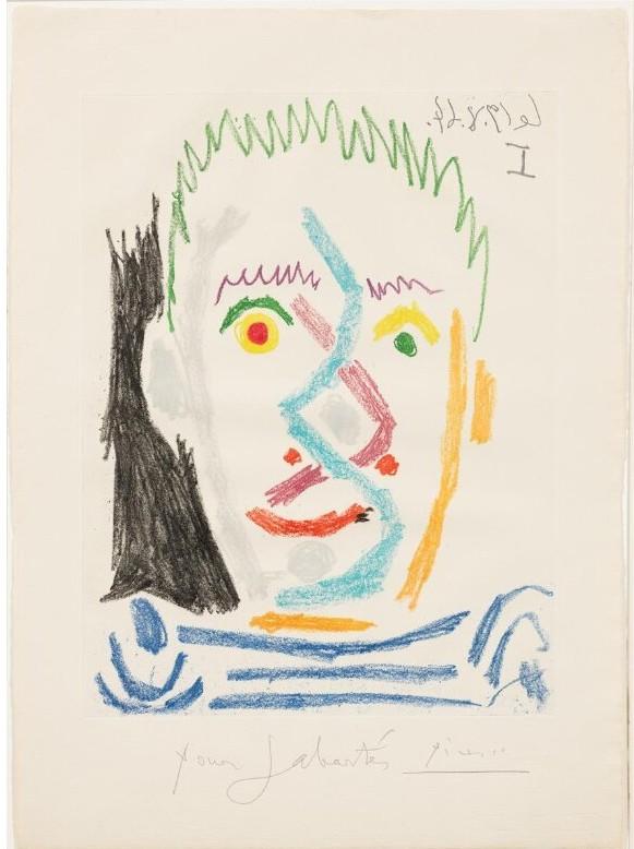  «Κεφάλι άνδρα με ριγέ μπλούζα», Πάμπλο Πικάσο, 1964 / Museu Picasso de Barcelona 