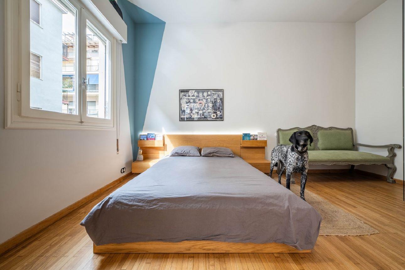 Ο χώρος της κρεβατοκάμαρας/ Φωτογραφία: Γιώργος Δημητρακόπουλος  