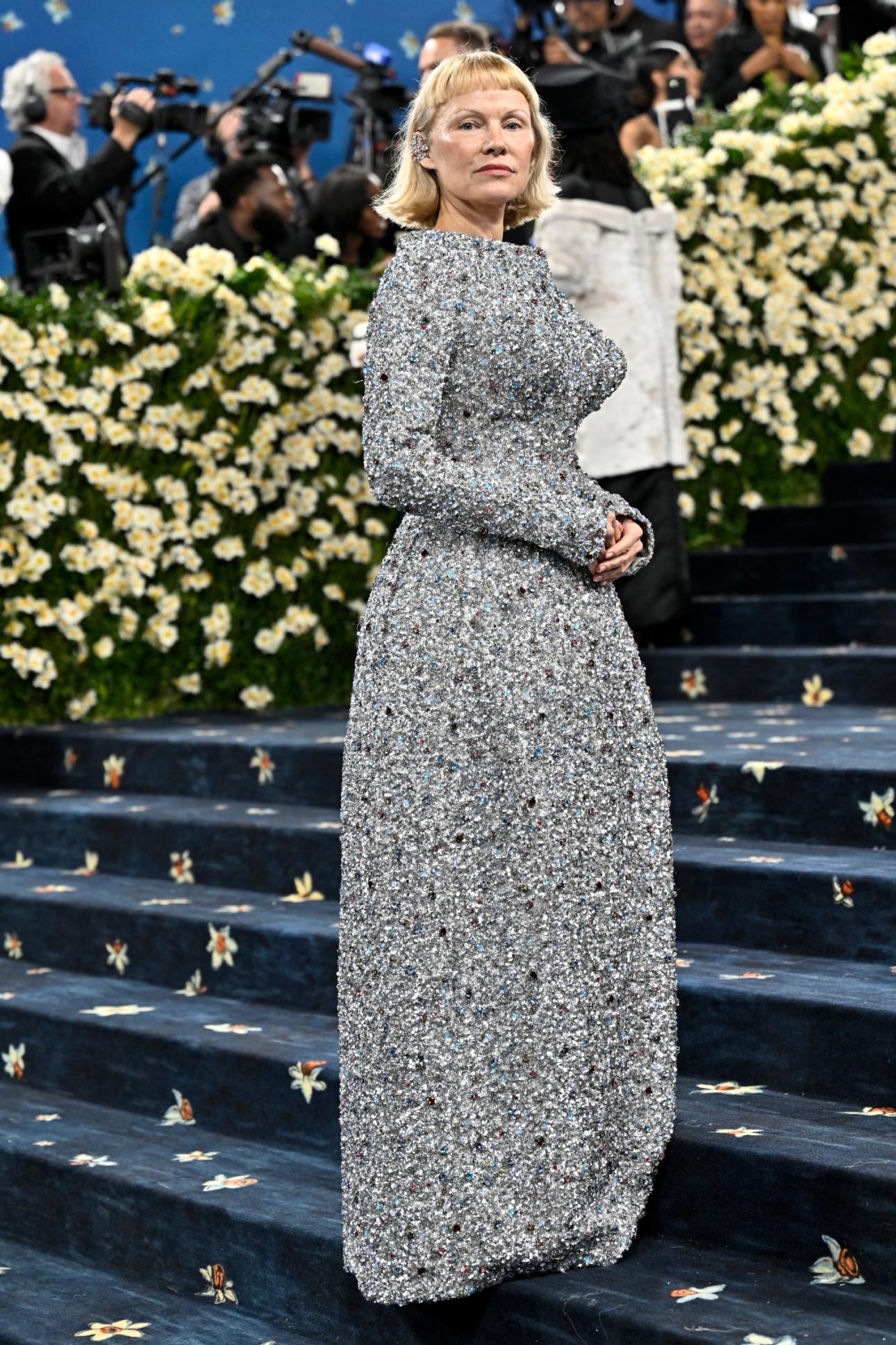 Η Πάμελα Άντερσον στο φετινό Met Gala/Φωτογραφία: AP 