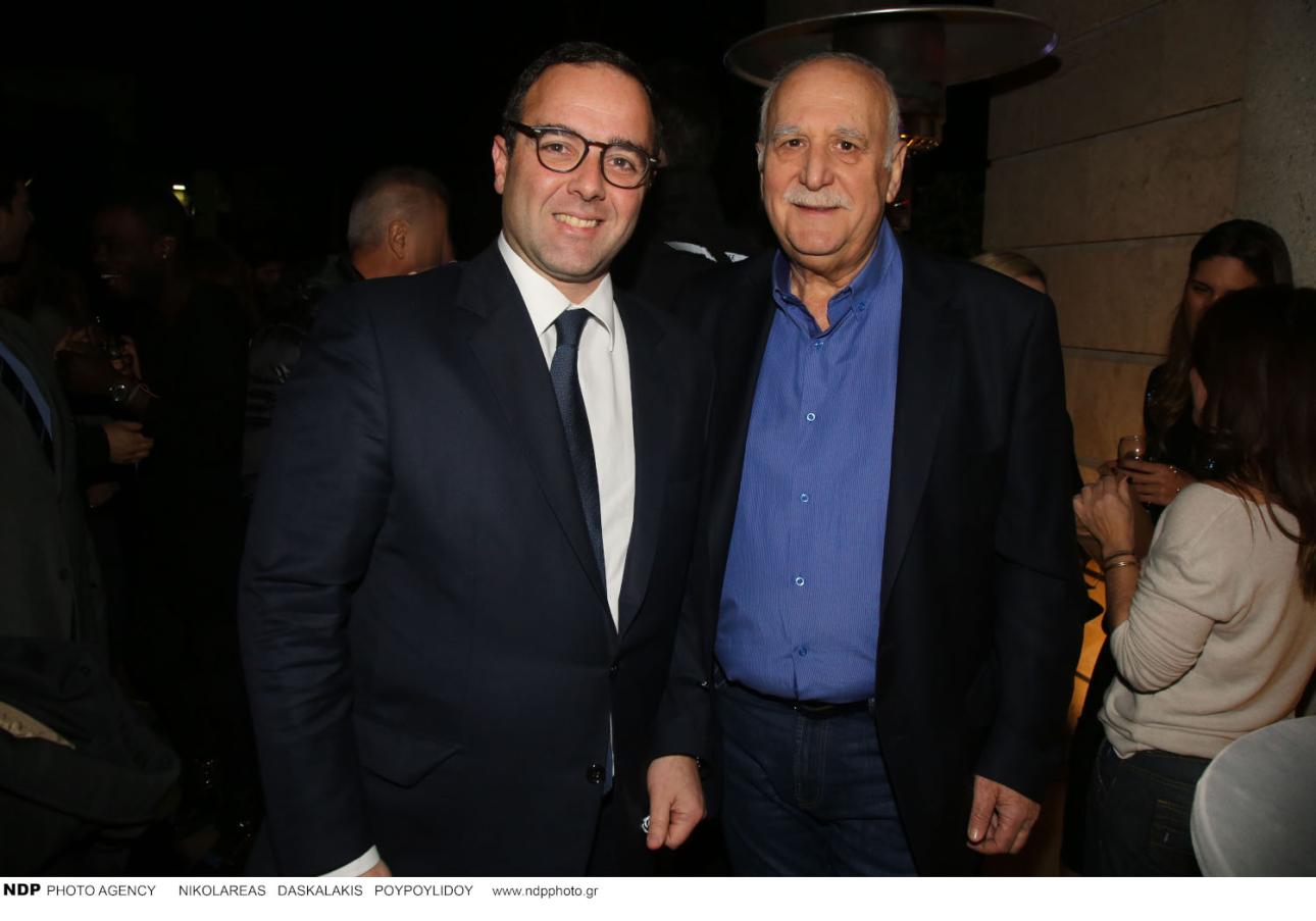 2019, Κέντρο Γαία-Κοπή πίτας ΑΝΤ1. Θοδωρής Κυριακού-Γιώργος Παπαδάκης