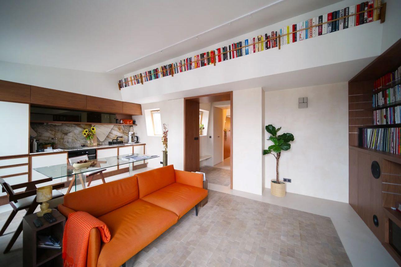 Τα υλικά του δαπέδου λειτουργούν επίσης ως εργαλείο οριοθέτησης/ Φωτογραφία: Viviane Chil-Hagopian