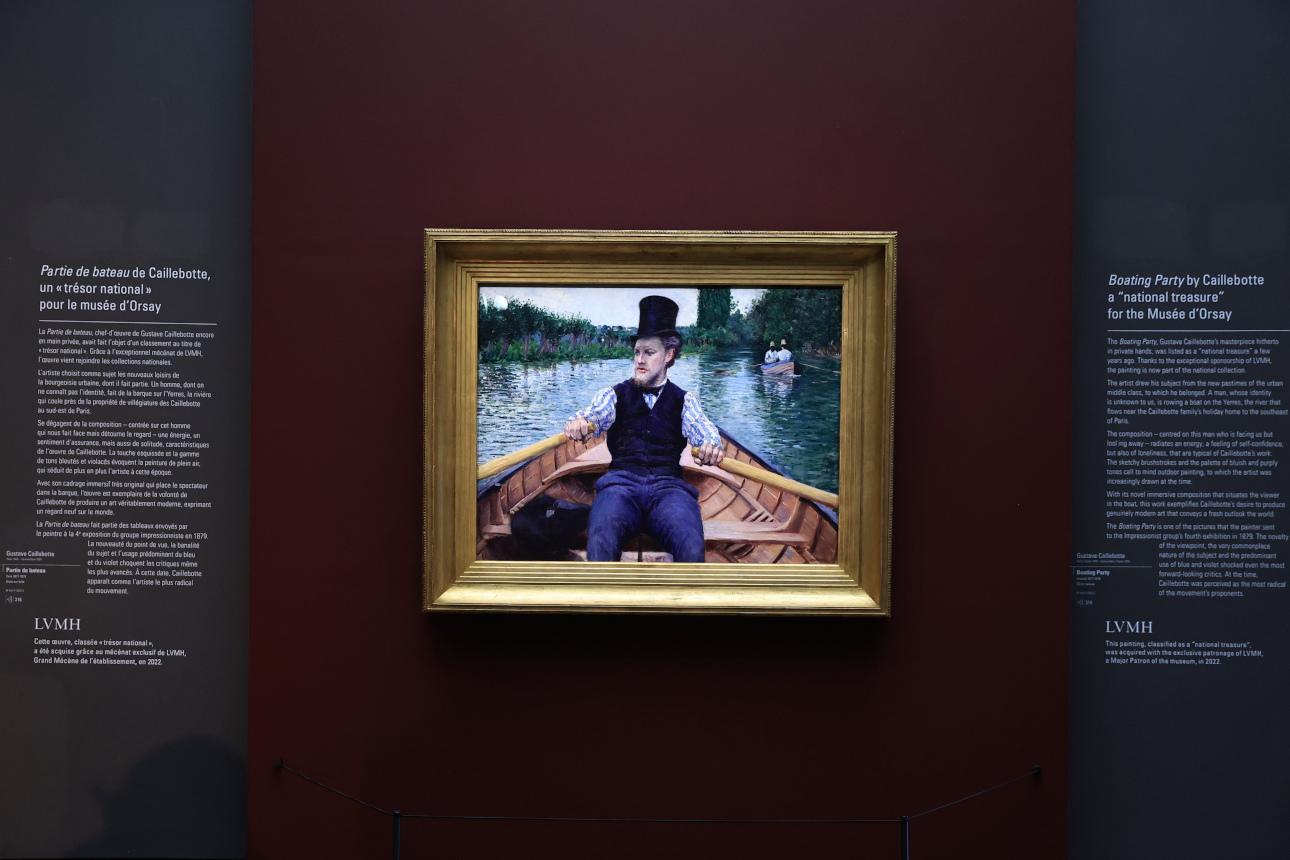 O πίνακας «Πάρτι με βάρκα» στο Μουσείο Ορσέ στο Παρίσι/ AP Photo