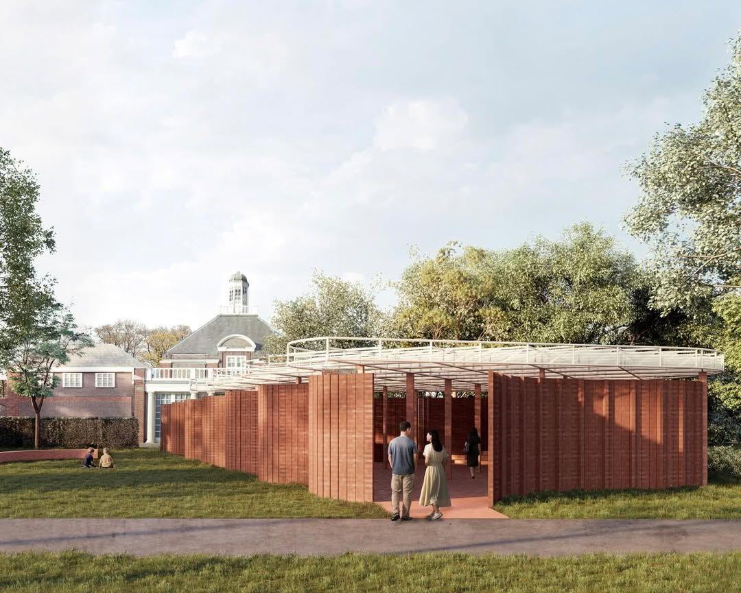 Το Serpentine Pavilion 2026 όπως το σχεδίασε το μεξικανικό γραφείο Lanza Atelier/ Φωτογραφία: Instagram/ @lanzaatelier 