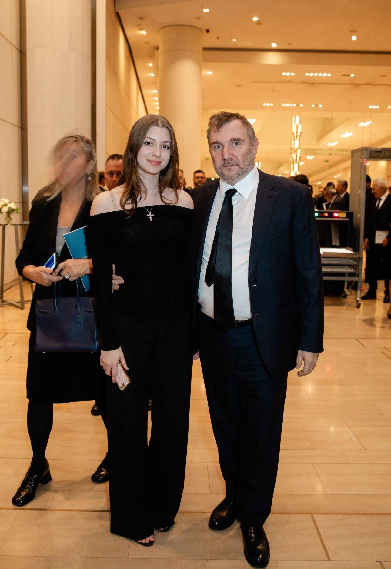 Ο Παύλος Βαρδινογιάννης με την 16χρονη κόρη του, Αντριάννα/ Φωτογραφία: Panoulis Photo Agency 