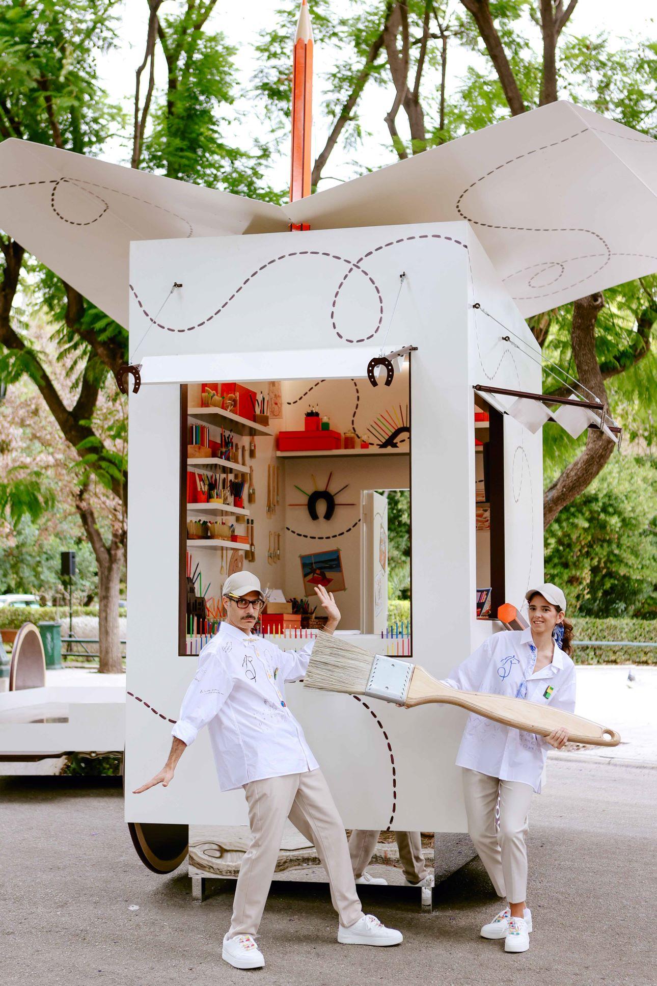   Το φετινό περίπτερο της Hermès στο Ζάππειο/ Φωτογραφία: Κωστής Λαγουδάκης 