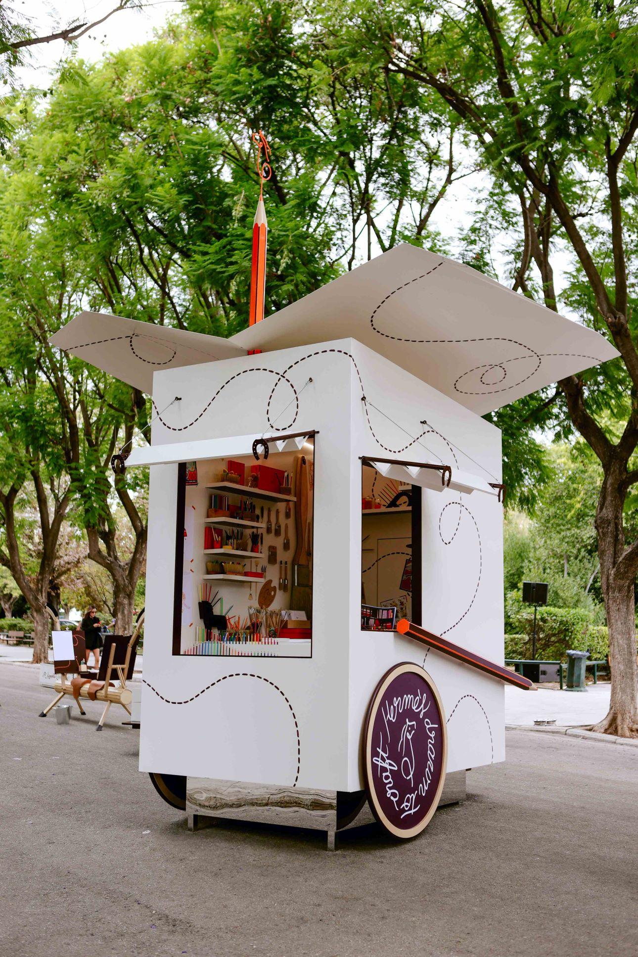   Το φετινό περίπτερο της Hermès στο Ζάππειο/ Φωτογραφία: Κωστής Λαγουδάκης 