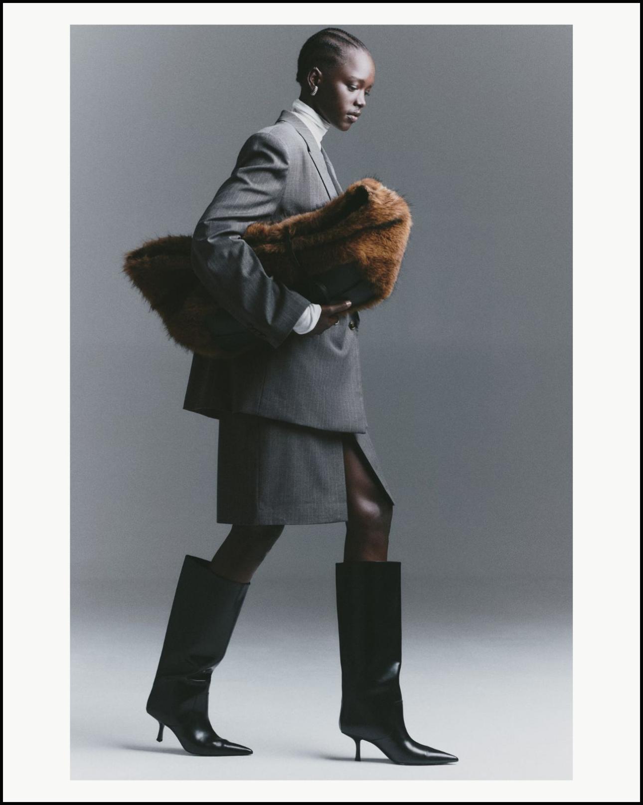 Φούστα με σχίσιμο, €26,99, H&amp;M, www2.hm.com