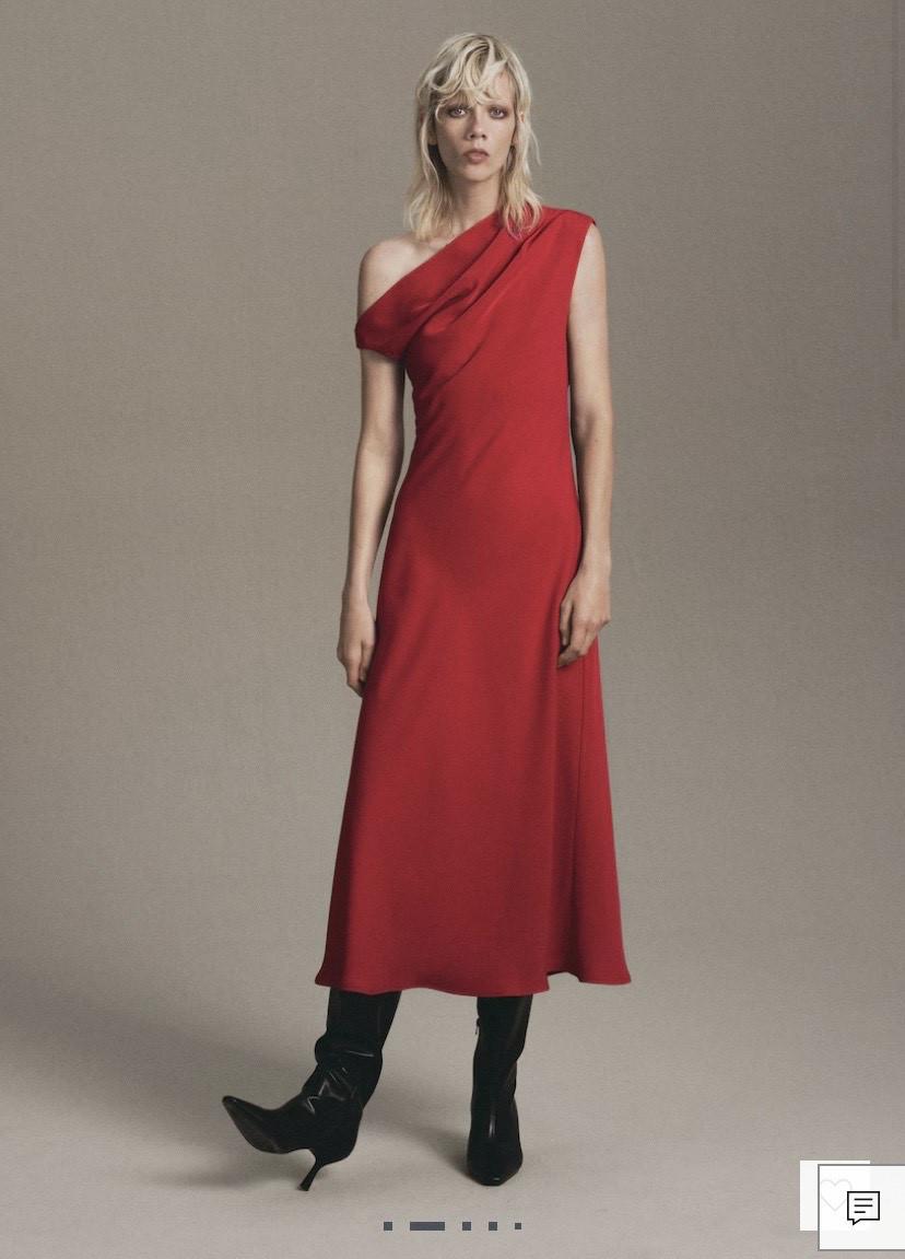 Κόκκινο φόρεμα Mango