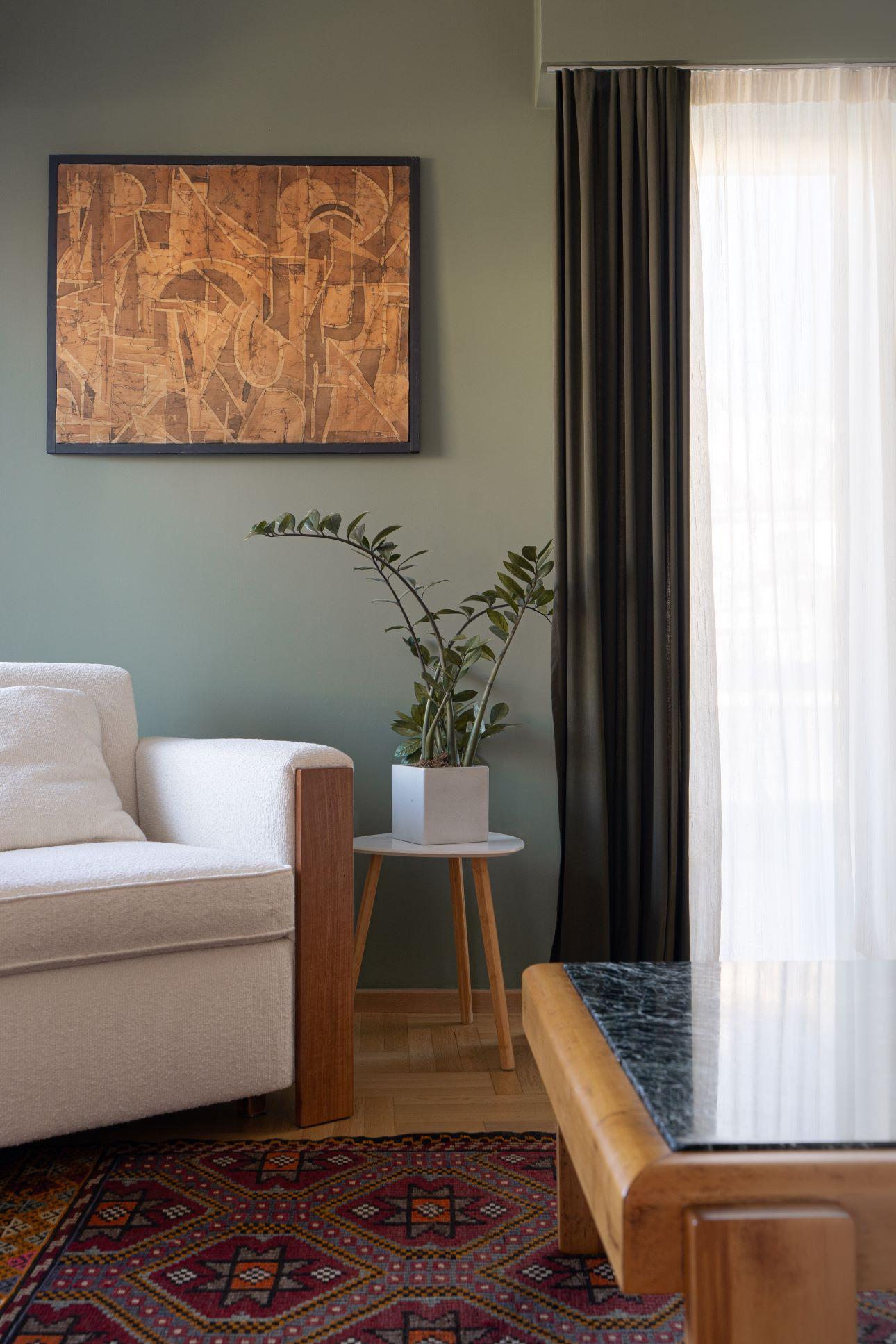 Άποψη του σαλονιού του σπιτιού/ Φωτογραφία: Γεωργία Ασλανίδου  