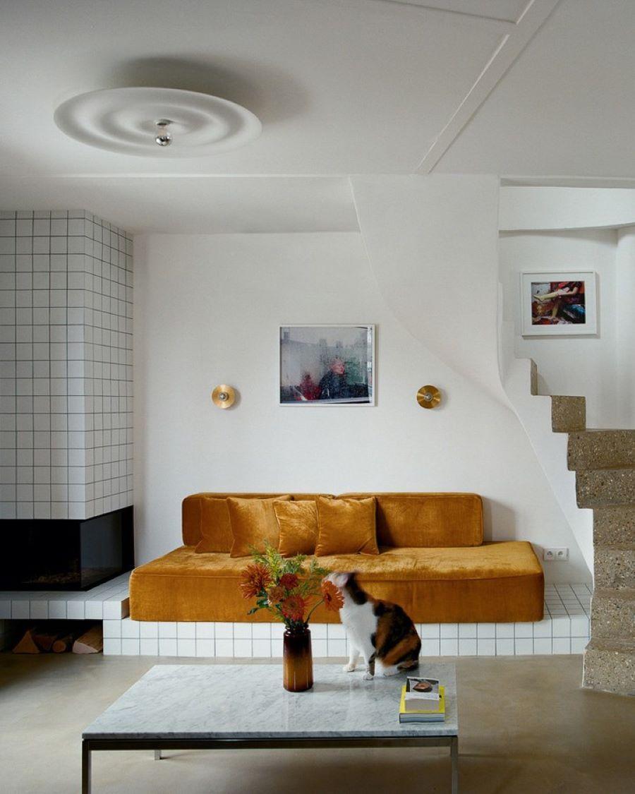 Ο χώρος του καθιστικού/ Φωτογαφία: Instagram/ @yellowtrace 