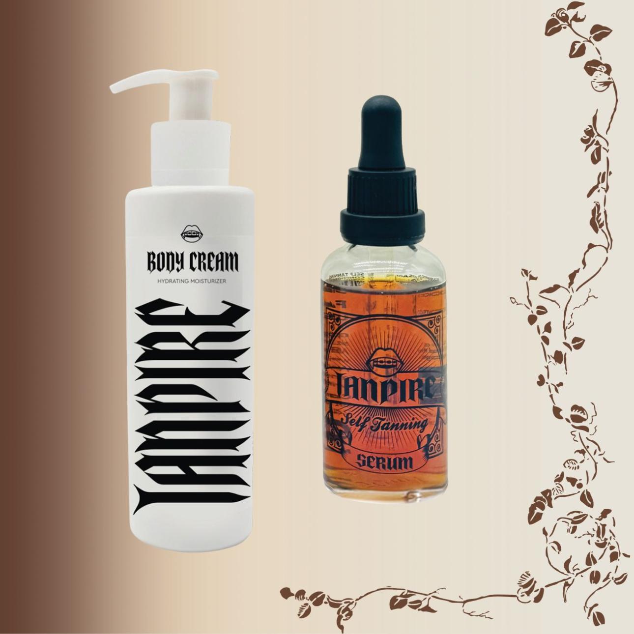 Self Tanning Serum &amp; Hydrating Moisturizing Body Cream, Tanpire