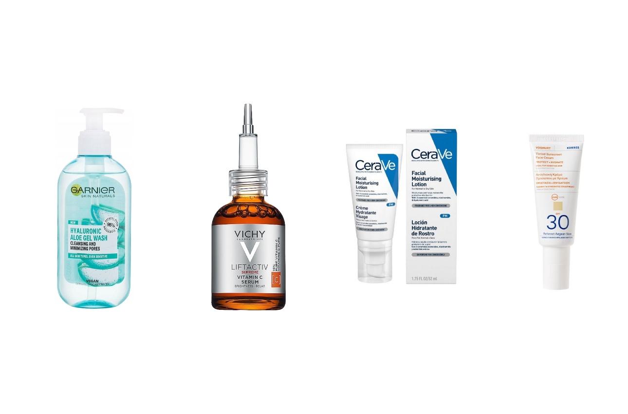 Garnier Hyaluronic Aloe Gel WashVichy Liftactiv Supreme Vitamin C SerumCeraVe PM Facial Moisturising Lotion Ενυδατική Κρέμα Προσώπου με Υαλουρονικό Οξύ, Ceramides και ΝιασιναμίδηKORRES, Αντηλιακή κρέμα προσώπου με ελληνικό γιαούρτι, Yoghurt με Χρώμα SPF30