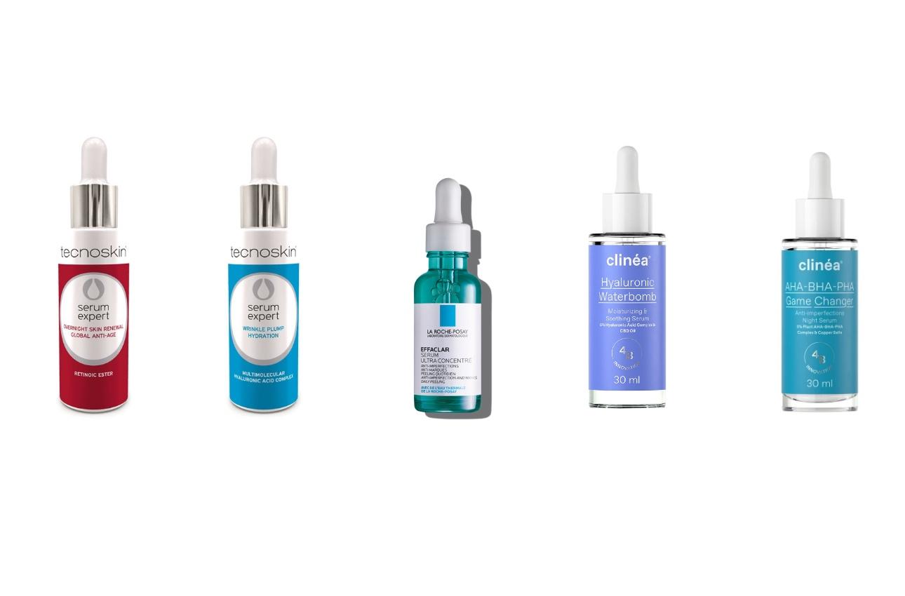Technoskin Skin RenewalTechnoskin Wrinkle Plump HydrationLa Roche Posay EffaclarClinea Hyaluronic WaterbombClinea AHA-BHA-PHA