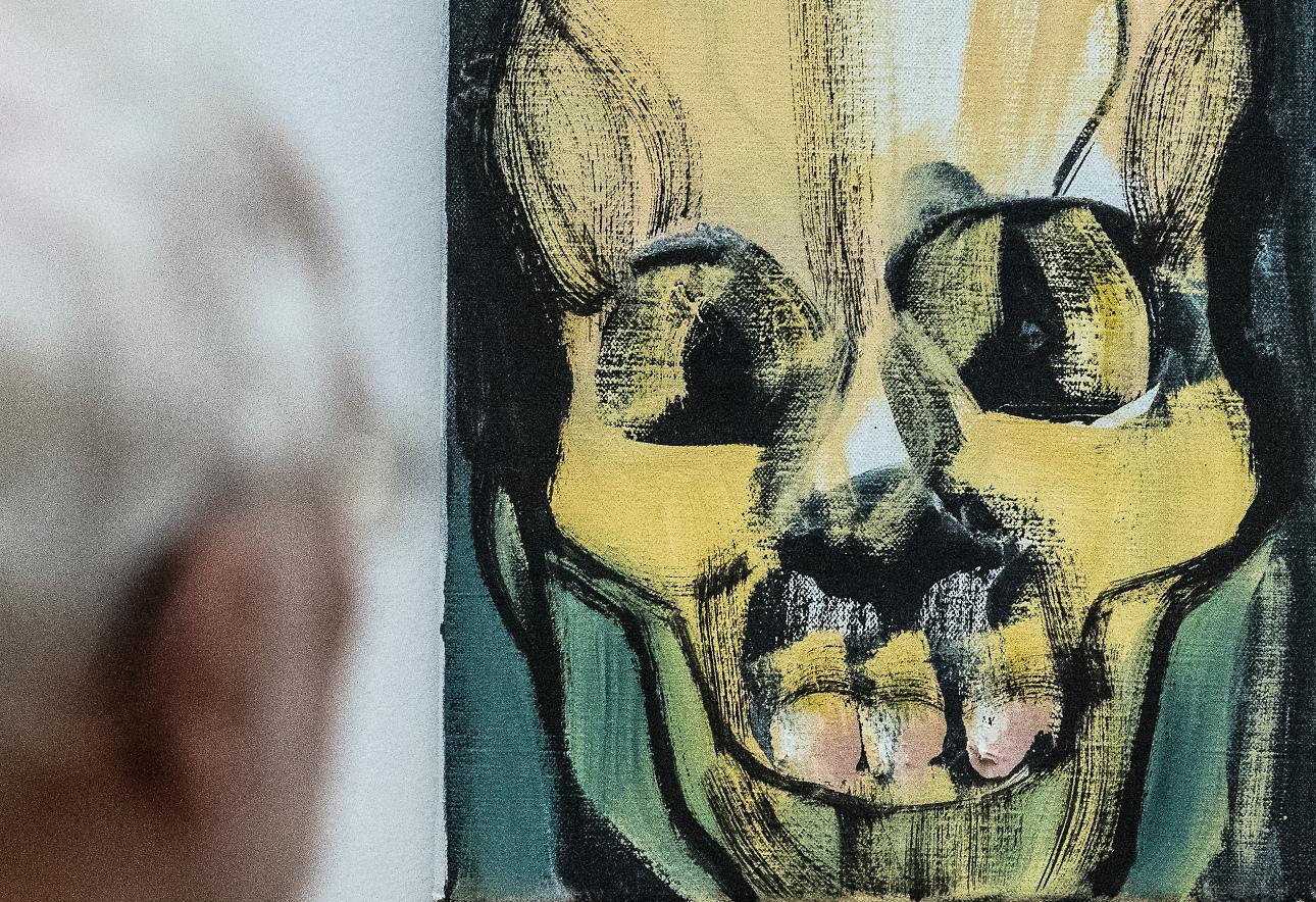 Έργο της Μαρλέν Ντιμάς, από τη σειρά «Skulls»/ Φωτογραφία: AP