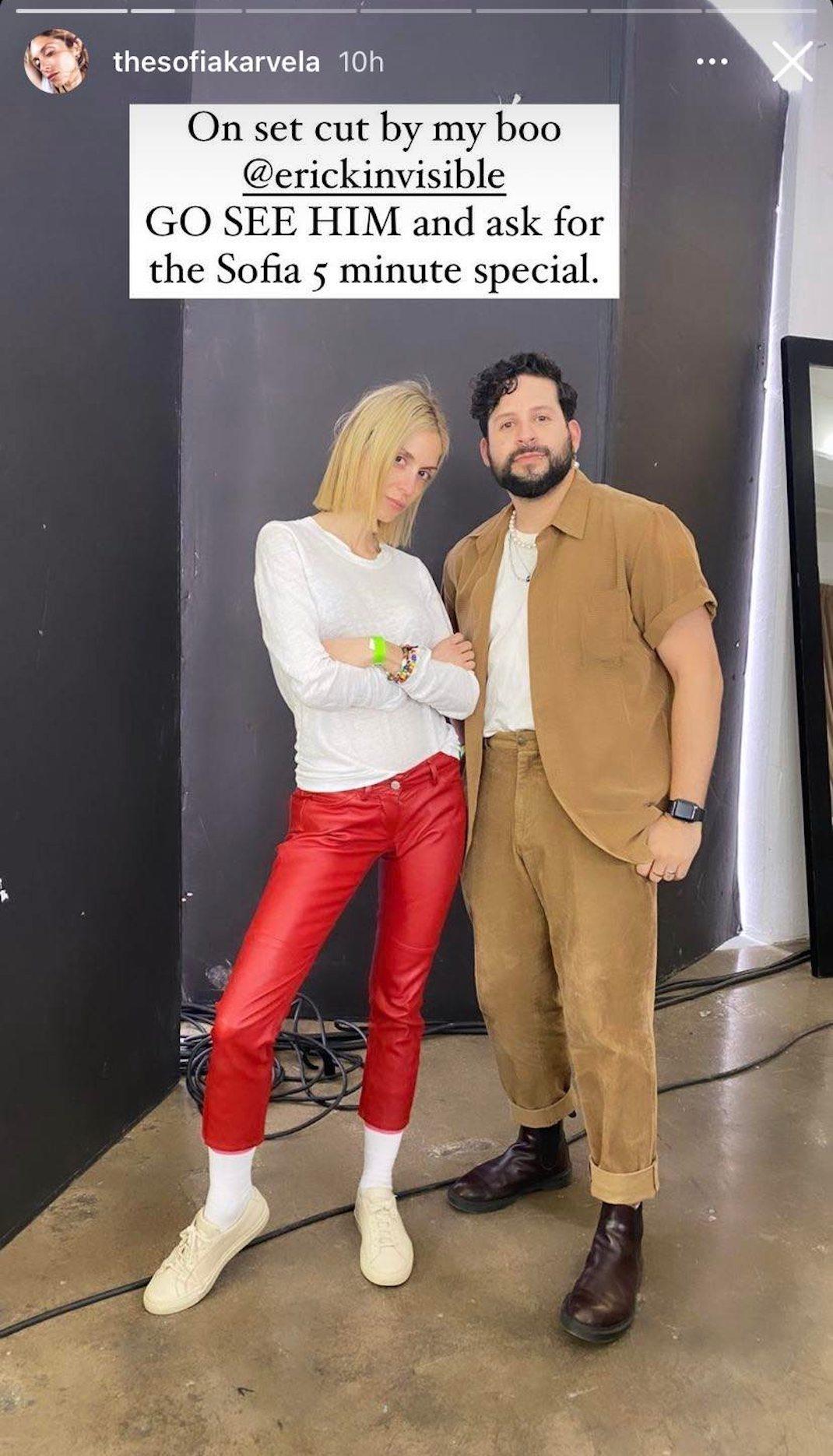 Η Σοφία Καρβέλα με νέο κούρεμα