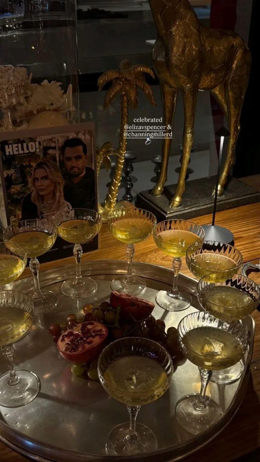 Ποτά που απόλαυσαν οι καλεσμένοι του πάρτυ/ Φωτογραφία: Instagram/ @elizavspencer  