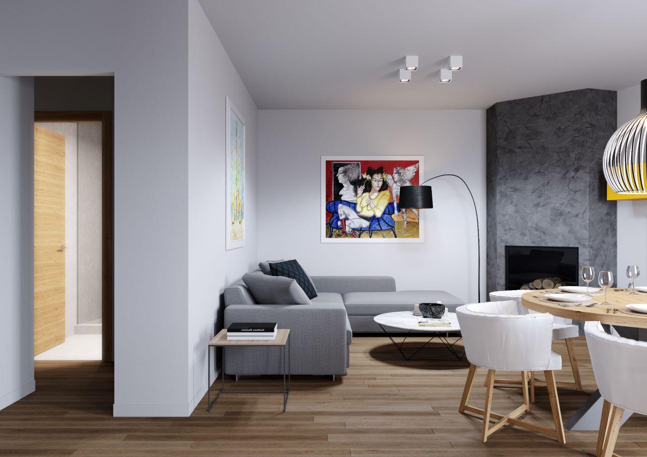 Άποψη του χώρου του καθιστικού και της τραπεζαρίας/ Φωτογραφία: Κυριακή Καπασακαλίδου