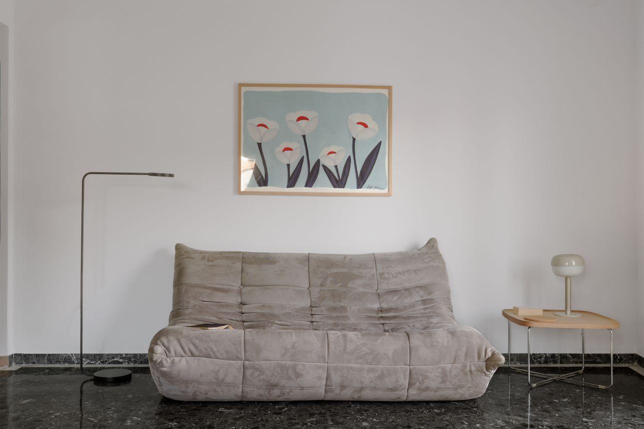 Το σαλόνι του σπιτιού/ Φωτογραφία: Βάσω Παράσχη  