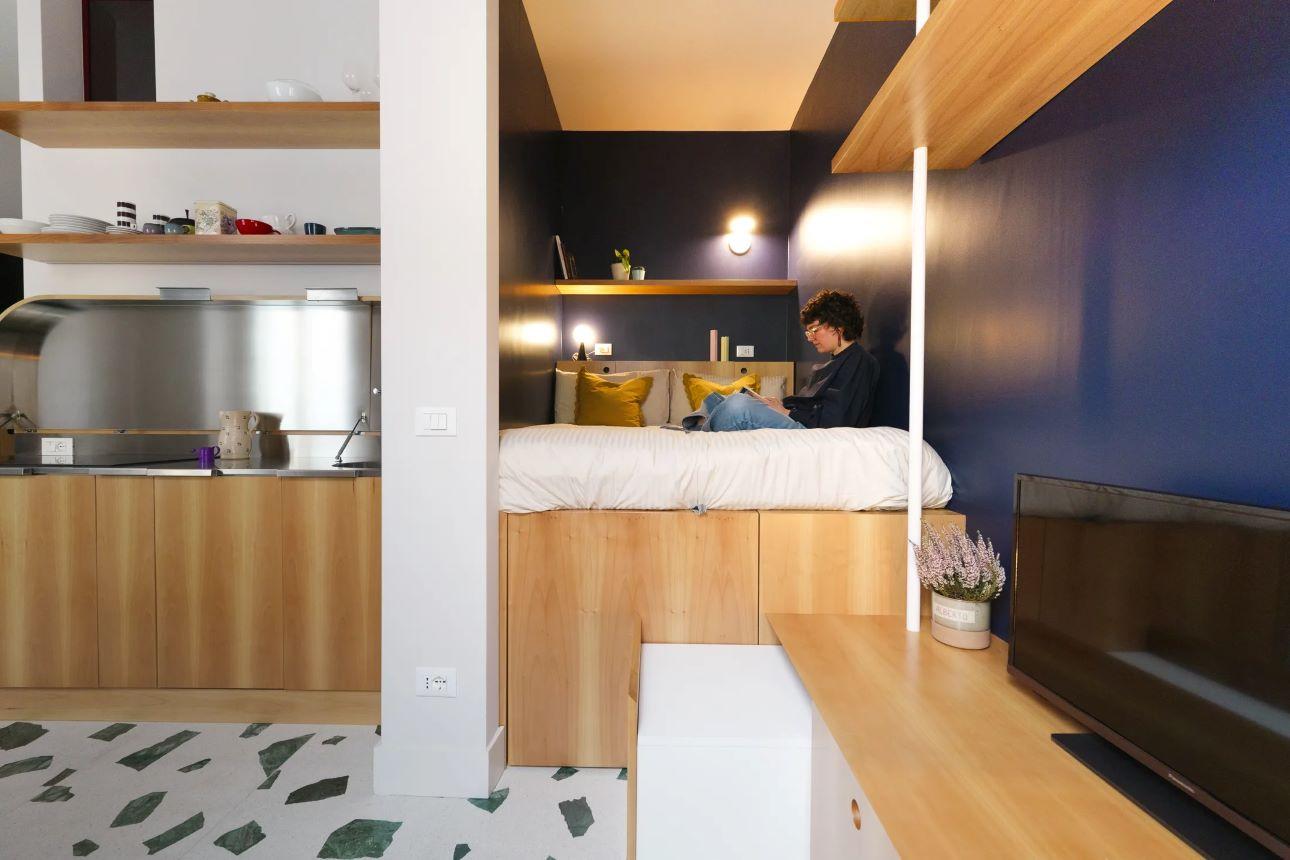 Ο χώρος ύπνου/ Φωτογραφία: Instagram/ @atomaa.eu  