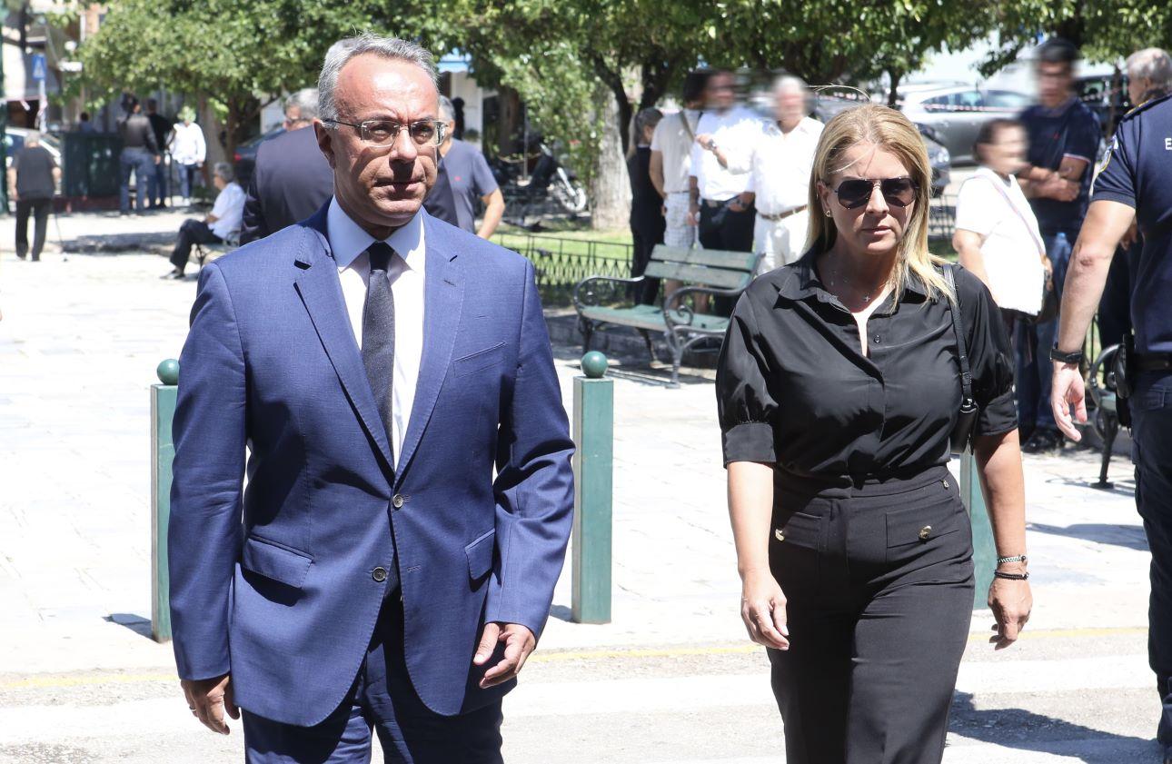 Ο Χρήστος Σταϊκούρας και η Άρτεμις Πάνου/  Φωτογραφία: NDP Photo Agency  