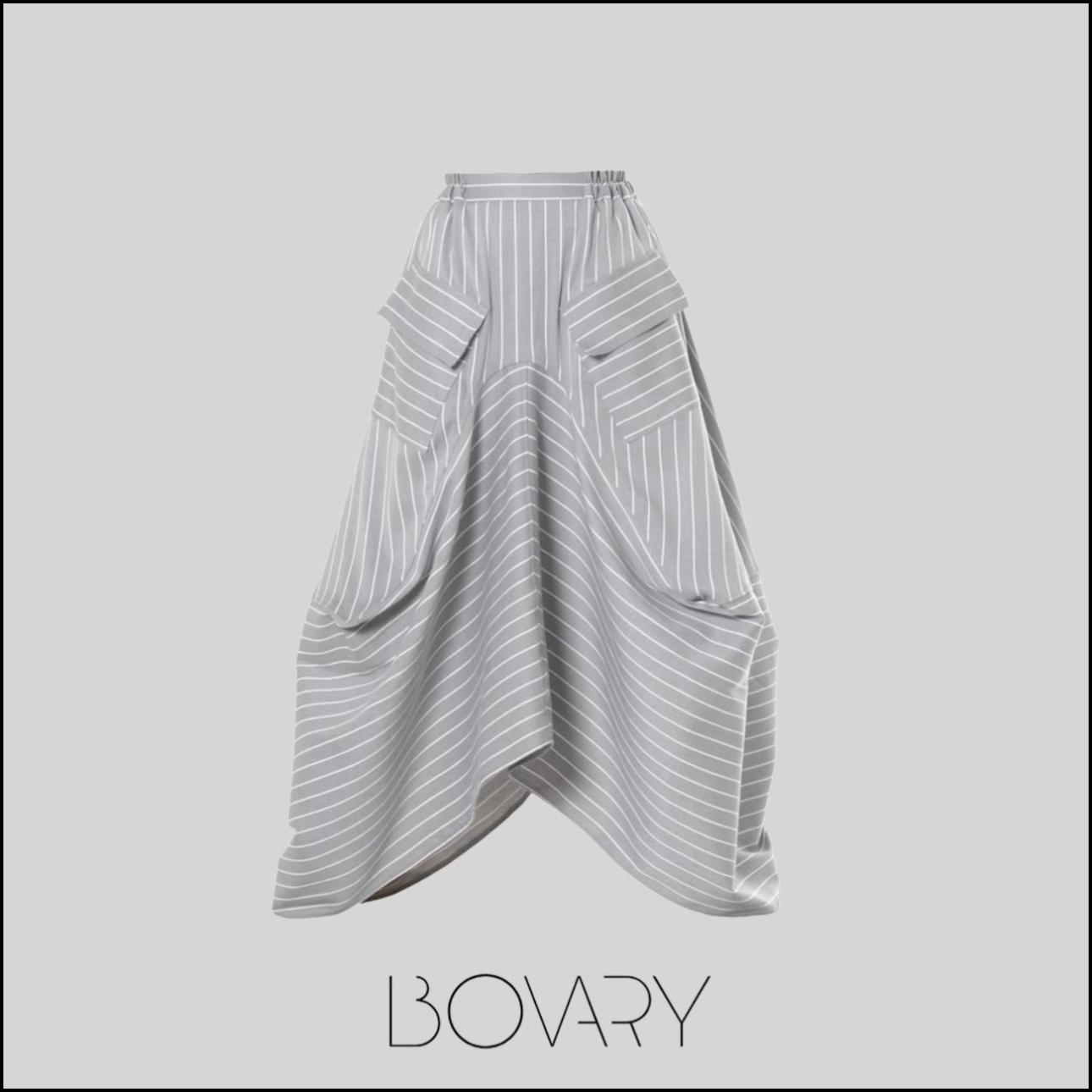 Ριγέ φούστα, €202, Wolf&amp;Badger, wolfandbadger.com