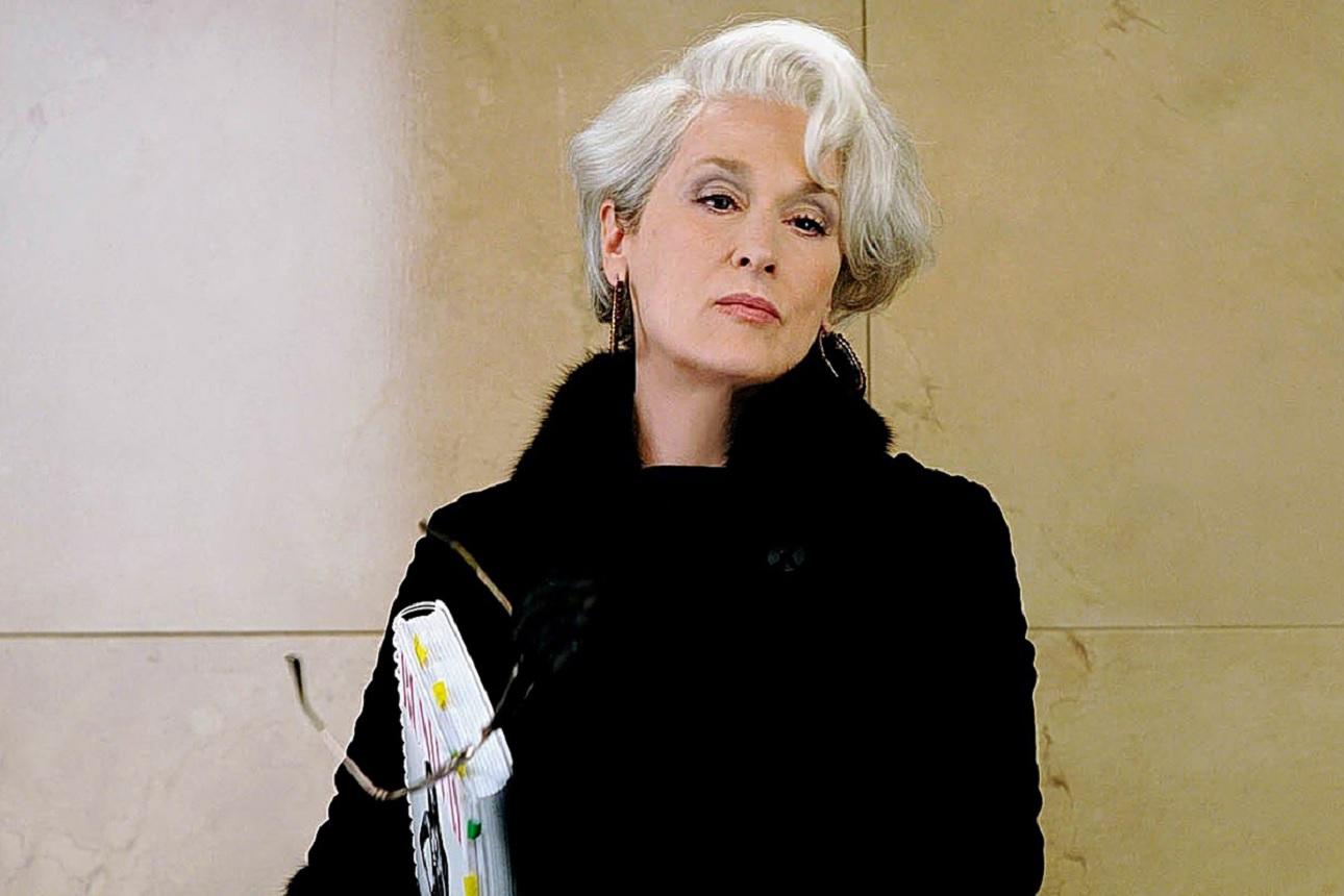 Η Μέριλ Στριπ ως Μιράντα Πρίστλι στην ταινία «Ο Διάβολος Φοράει Prada»