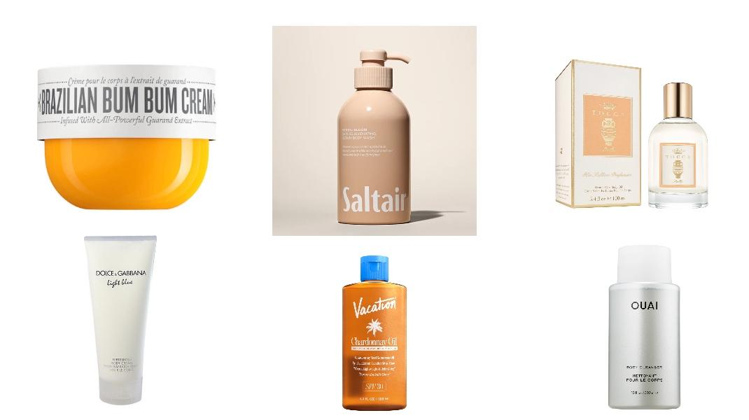 Sol de Janeiro Brazilian Bum Bum CreamSaltair Santal Bloom Body WashTocca Giulietta Scented Body OilDolce & Gabbana Light Blue Body CreamVacation Chardonnay OilOUAI Body Cleanser