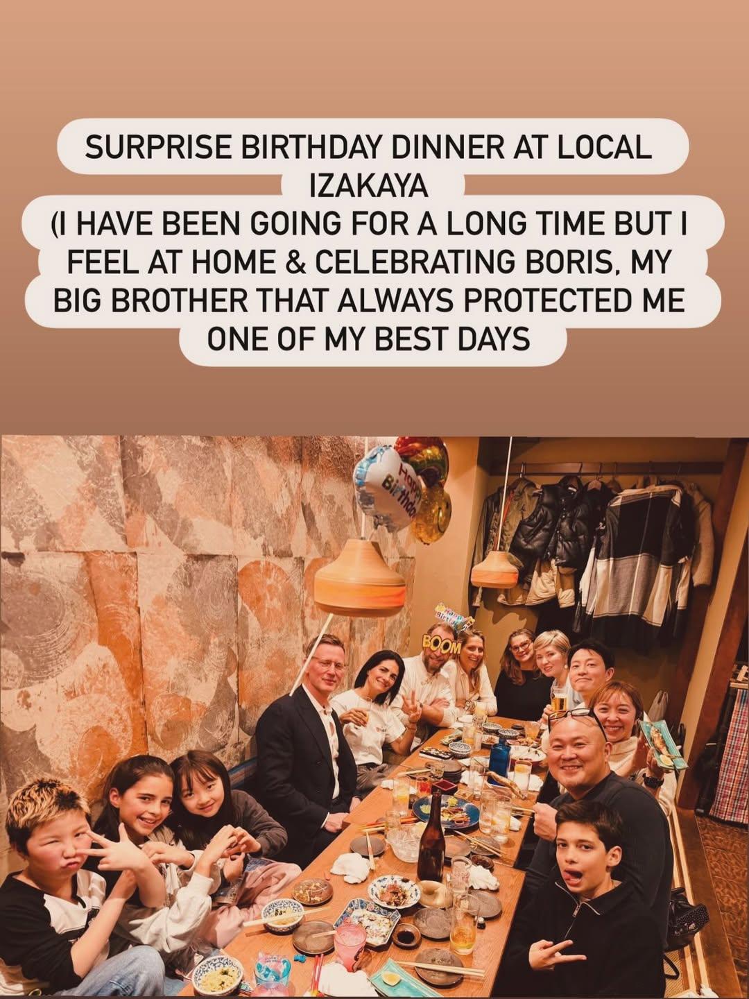 Τα γενέθλια του Μπόρις Μπλάτνικ/ @tatianablatnik