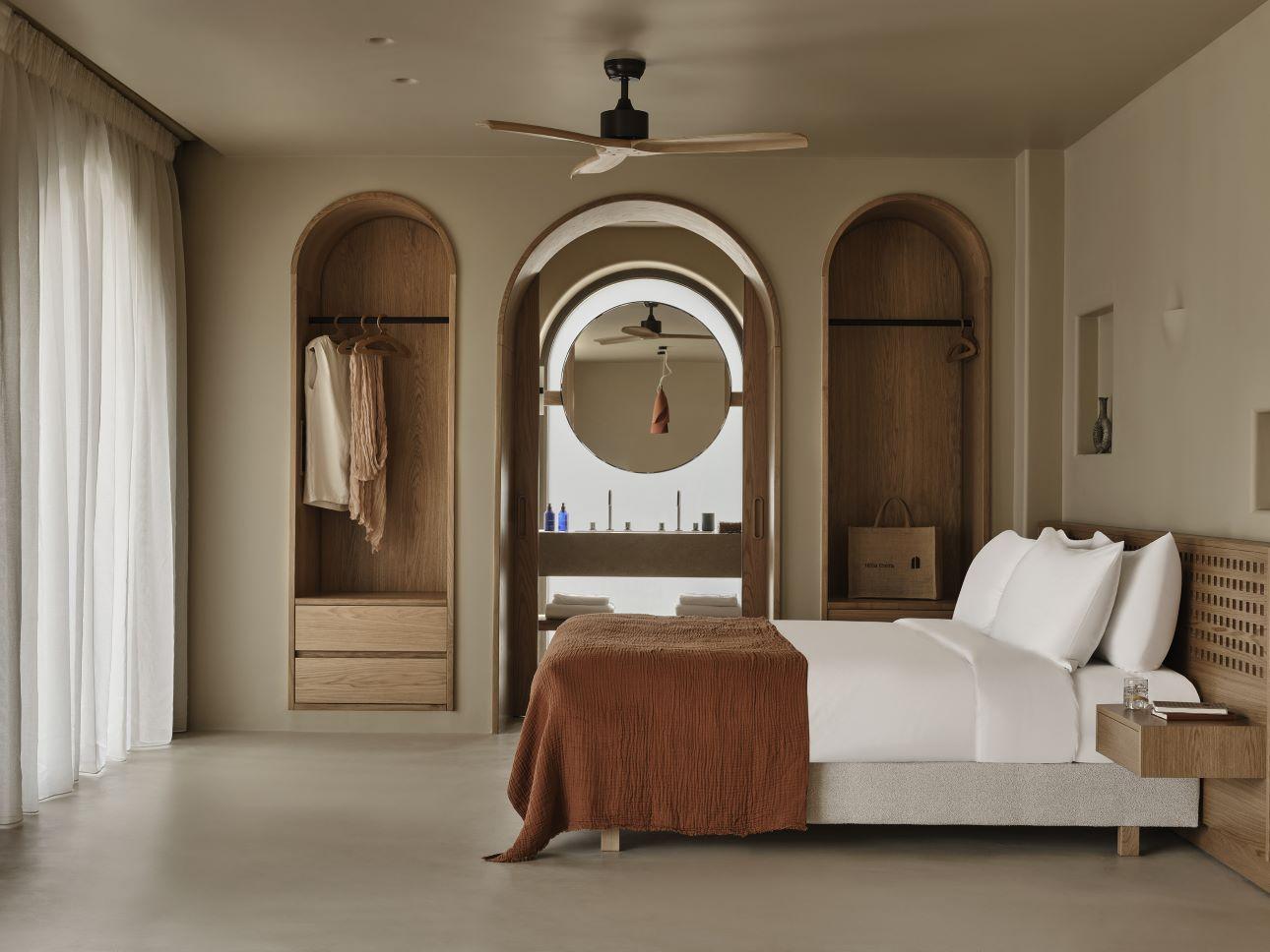 Δωμάτιο του ξενοδοχείου Tella Thera/ Φωτογραφία: Χρήστος Δράζος  