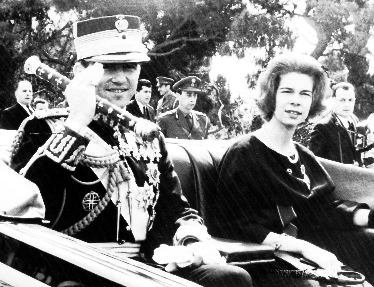 Η πριγκίπισσα Ειρήνη και ο τέως βασιλιάς Κωνσταντίνος στα νιάτα τους/ AP Images