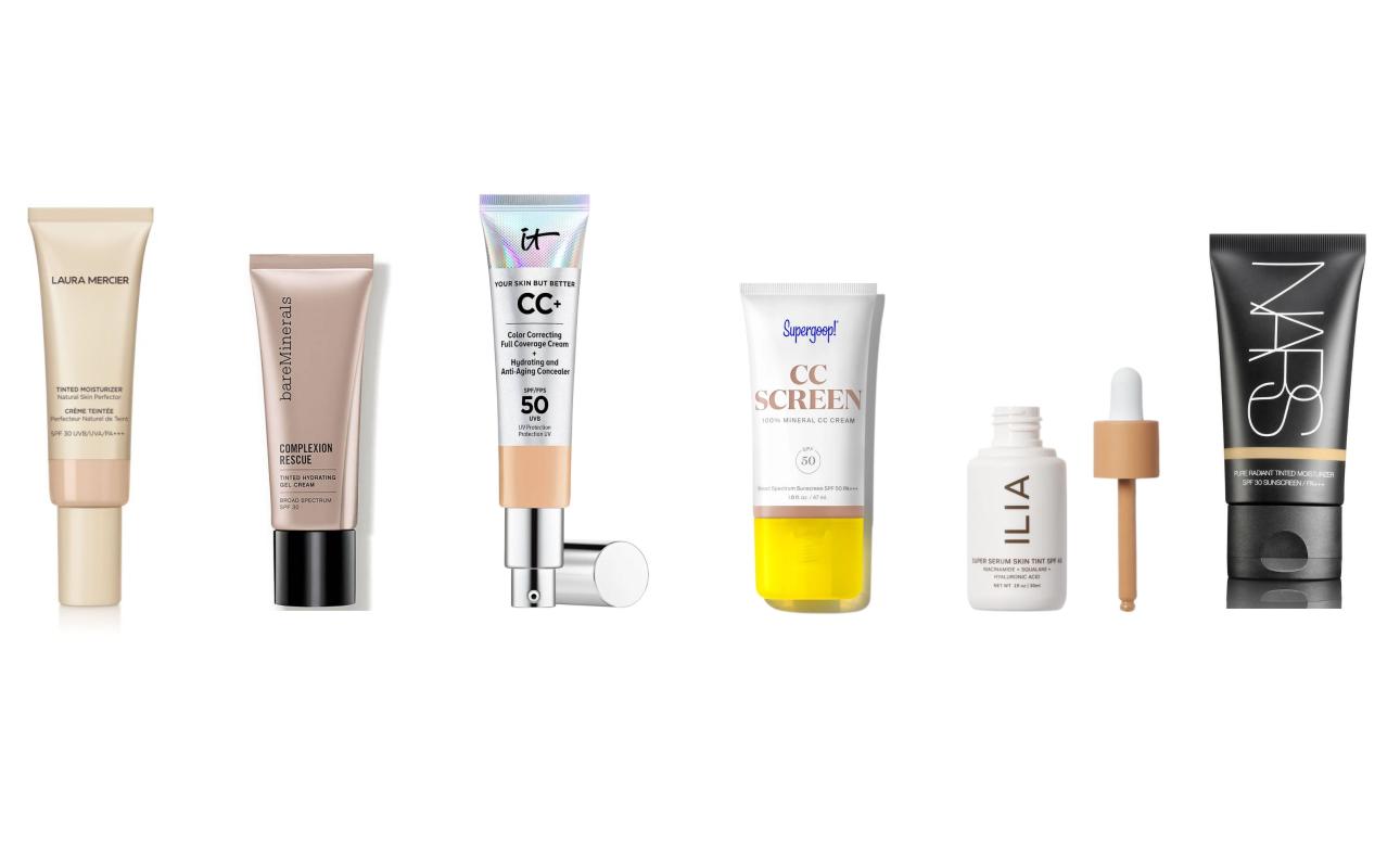 Laura Mercier Tinted MoisturizerbareMinerals Complexion Rescueit CC CreamSupergoop! CC ScreenIlia Super Serum Skin TintNARS Pure Radiant Tinted Moisturiser