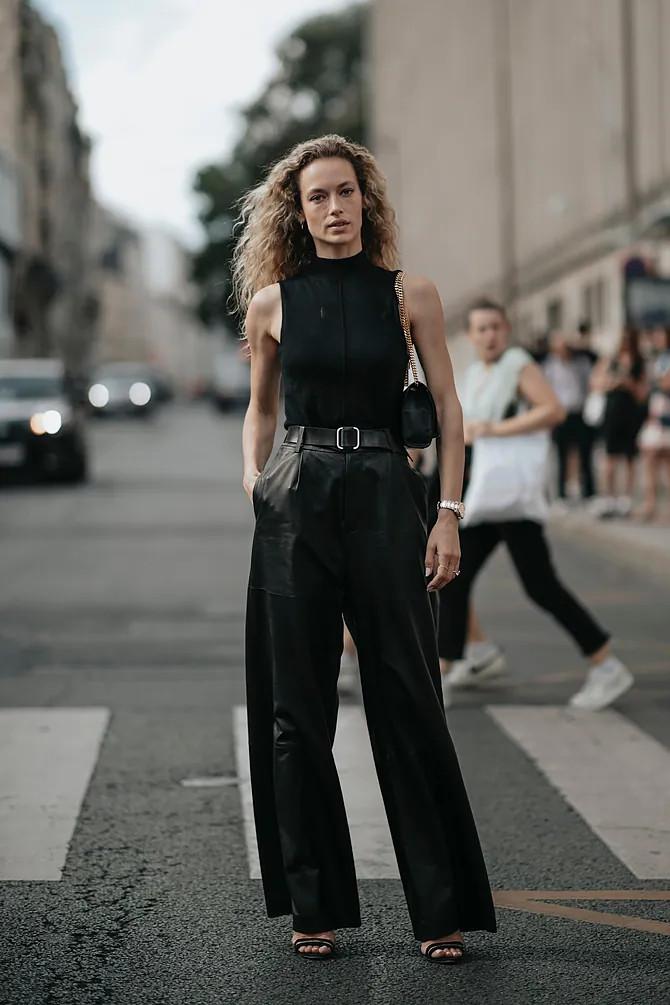 Total black look