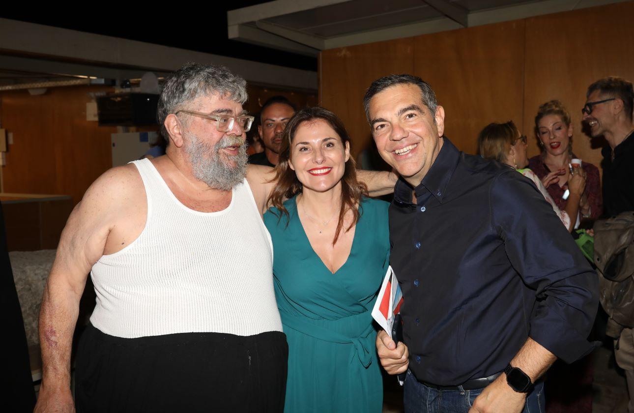 Αλέξης Τσίπρας, Μπέττυ Μπαζιάνα, Σταμάτης Κραουνάκης/ Φωτογραφία: NDP Photo Agency