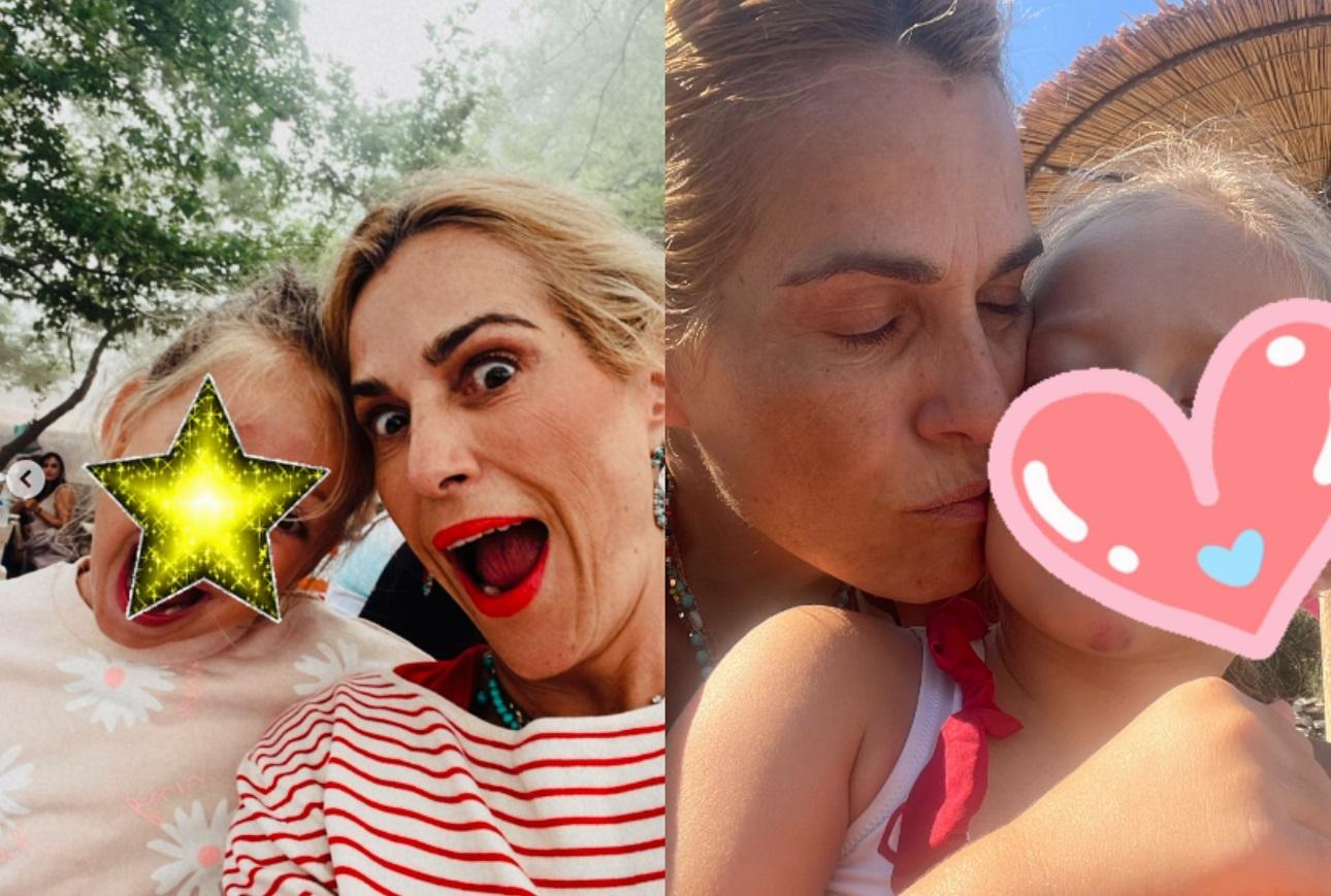 Η Τζένη Μπότση με την κόρη της, Ρόζη/ @jennybotsi